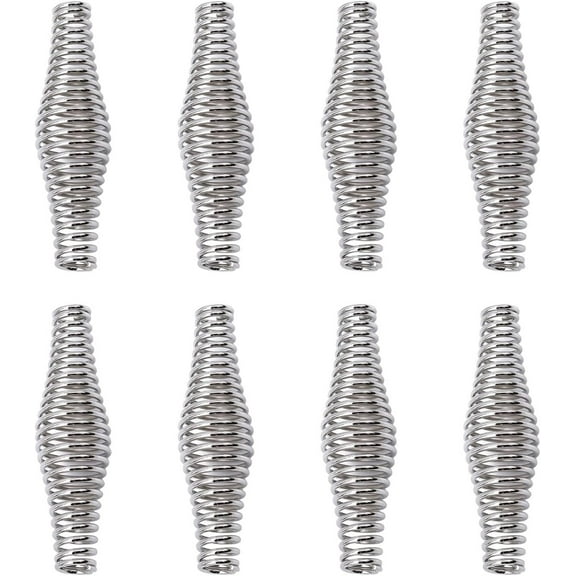 BBQ Spring Handle 8PCS, 4.3" Stainless Steel Spring Handle Nickel-Plated Unrusted Replacement Spring Handles for Heavy Duty Cool Touch Stove, Barbecue Smoker, Grill, Stove, Pit, Cabinets