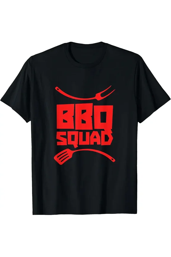 BBQ Squad Grill Master Spatula Funny Unisex Short Sleeve Graphic T-Shirt