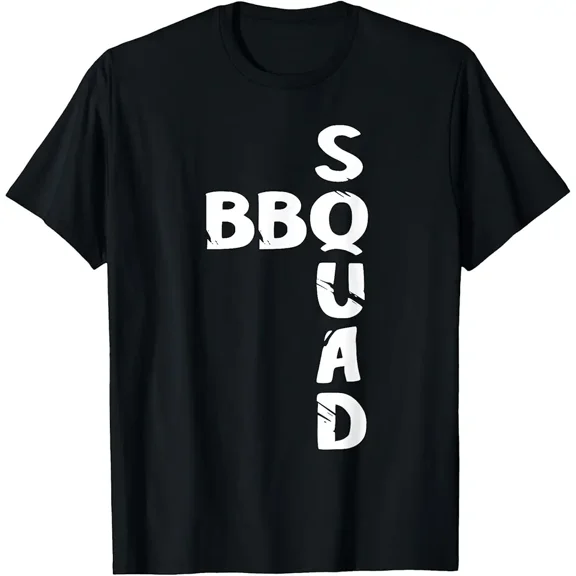 BBQ Squad Grilling Team Graphic Print Unisex Short Sleeve T-Shirt