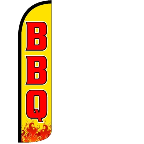 BBQ Standard Windless Flag (Hardware Not Include) Advertisement /Business Flags | Feather Flag |