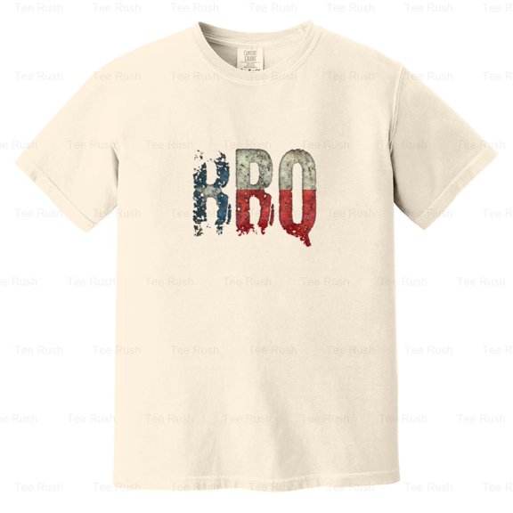 BBQ Texas State Flag Barbecue Vintage, Funny, Food, Lone Star Gift, Comfort Color T-Shirt Unisex, up to 4XL