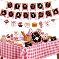 thumbnail image 1 of Kreatwow BBQ Baby Shower Party Decoration Kit, 1 Set, Red Checked Tablecloth, Baby Q Banner, 1 of 3