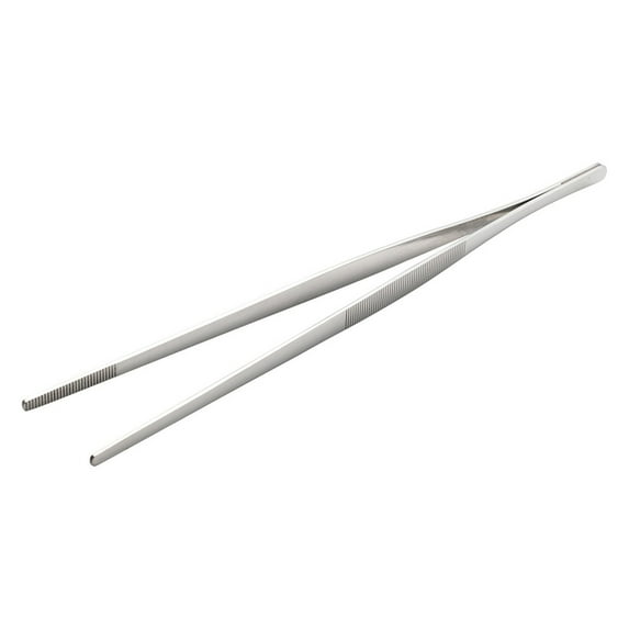 BBQ Tongs Grill Tongs Cooking Tongs, Stainless Steel BBQ Tongs for Home, Precision Serrated Tips, Multi-Function Tongs, Outdoor Backyard Cooking Tool 11.8 Inch (1Pcs)