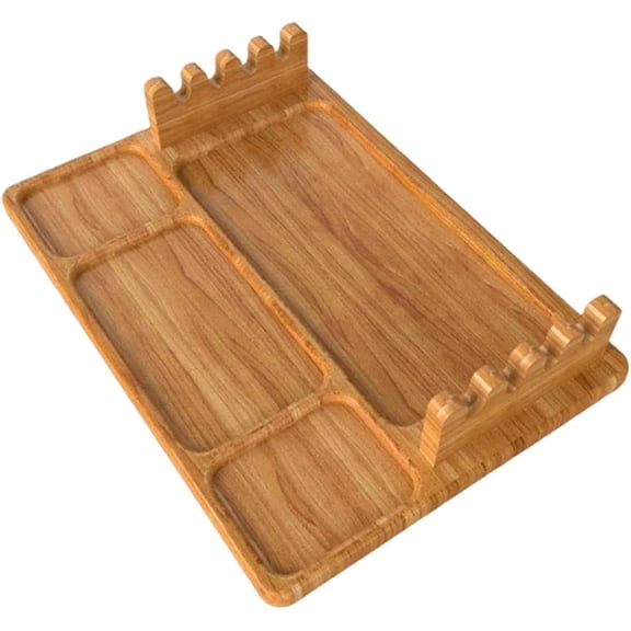 BBQ Tray. Made of Oak. Hand Made. Places for 4 Skewers. Perfect for Party. Serve Kebabs, Snacks, Fruits, Pastries and Much More. Exellent Gift.