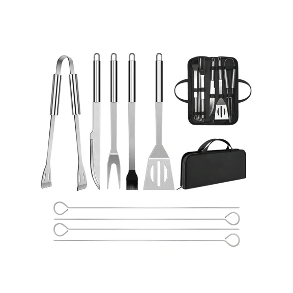 BBQ Utensil Set Stainless Steel Professional Barbecue Accessories Grill Tool With Bag Easy To Carry