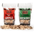 thumbnail image 1 of BBQ Wood Chips Variety Pack for Smoker & Grill, 2 Flavors (Apple & Hickory), Smoking Wood Chips, 180 Cu In Bags, Made in USA, 1 of 7