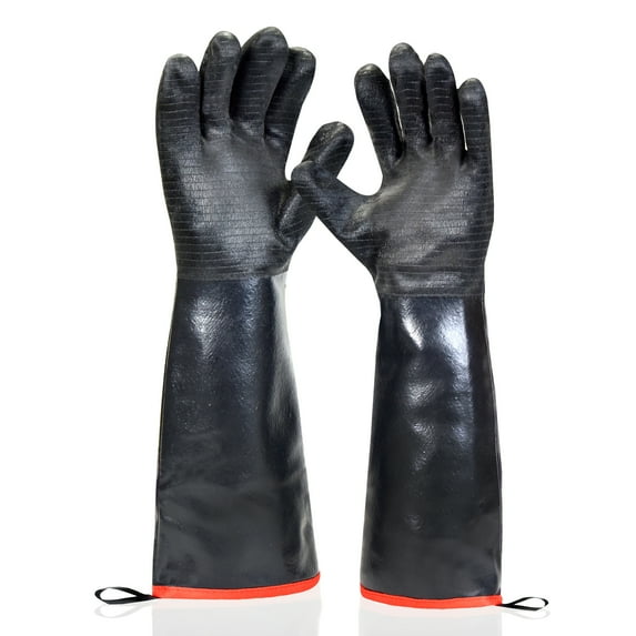 Prepmen Neoprene Waterproof Heat Resistant Grill Gloves To Protect the Chef While Cooking and Baking, 18 inches