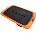 BBQ time Grill (Orange) [Wider Grill Surface] Marble Coated Nonstick