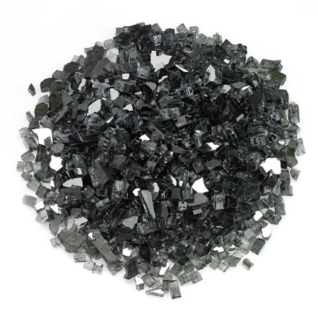 BBQGuys Signature 1/4-Inch Black Fire Glass - 10 Pounds