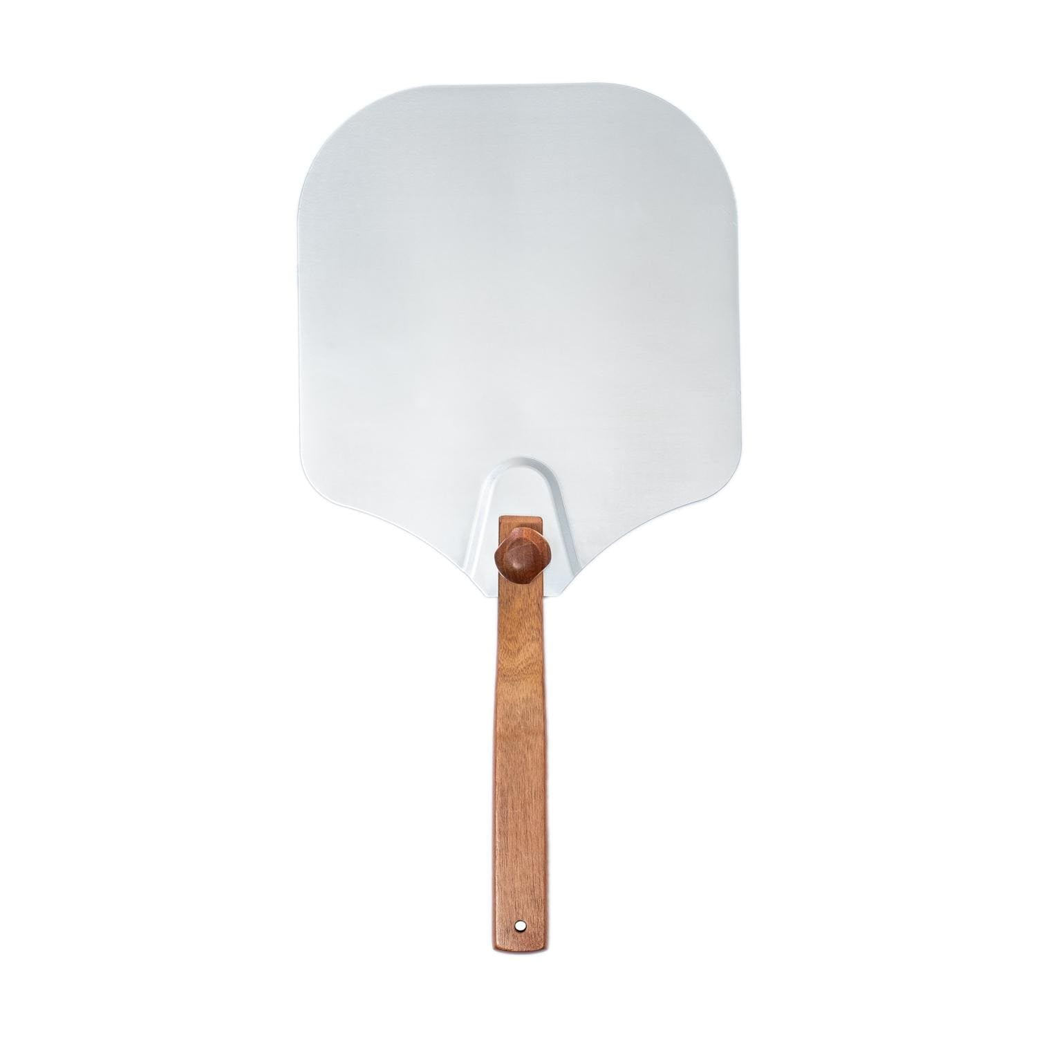 12-Inch Aluminum Folding Pizza Peel with Acacia Wood Handle