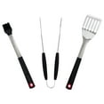 thumbnail image 1 of BBQGuys Signature 3-Piece Stainless Steel W/ Molded Handles Tool Set - BBQ-3PC-TS, 1 of 2