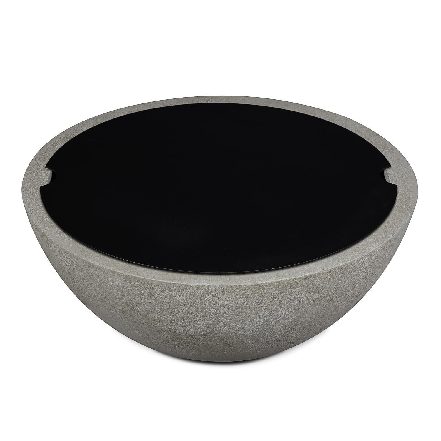 Black Aluminum 42" Free-Standing Gas Fire Pit