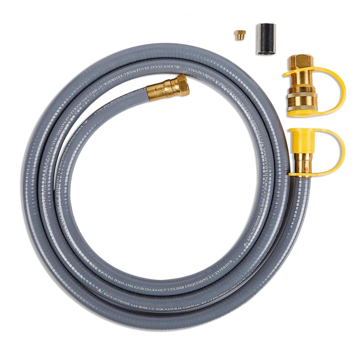 Long Rectangle Natural Gas Conversion Kit with 8 ft Hose