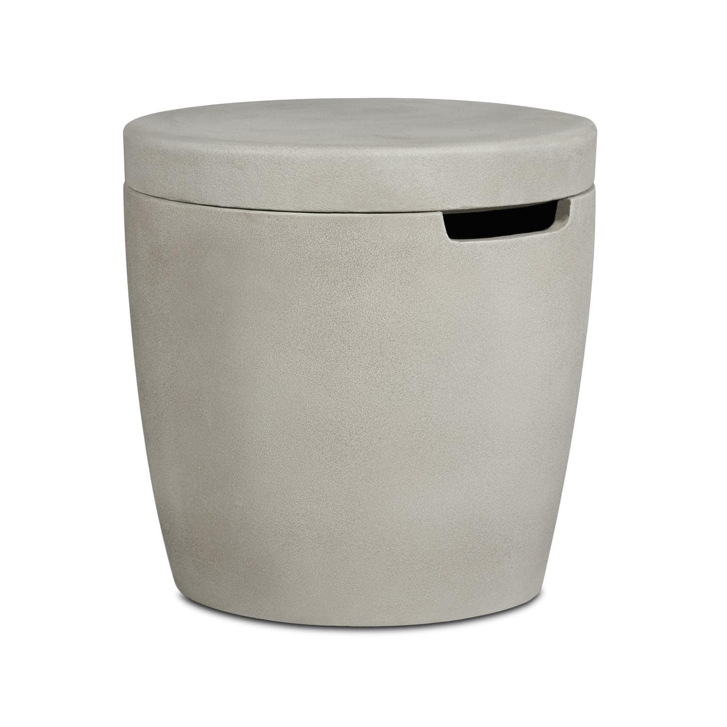 Fog Concrete Propane Tank Cover and Side Table