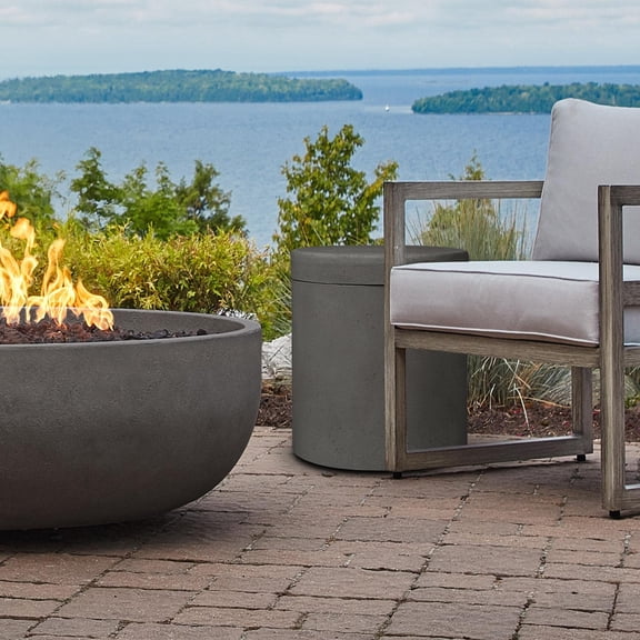 BBQGuys Signature Grand Lake Propane Tank Cover in Carbon - SC-1597-CBNC