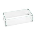 thumbnail image 1 of BBQGuys Signature Polished Glass Flame Guard For 18-Inch Rectangular Drop-In Fire Pit Pans - FG-AFPP-18, 1 of 4