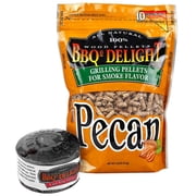 BBQrs Delight Cast Iron Smoker for Grills with 1lb Bag of Pecan Blend Pellets