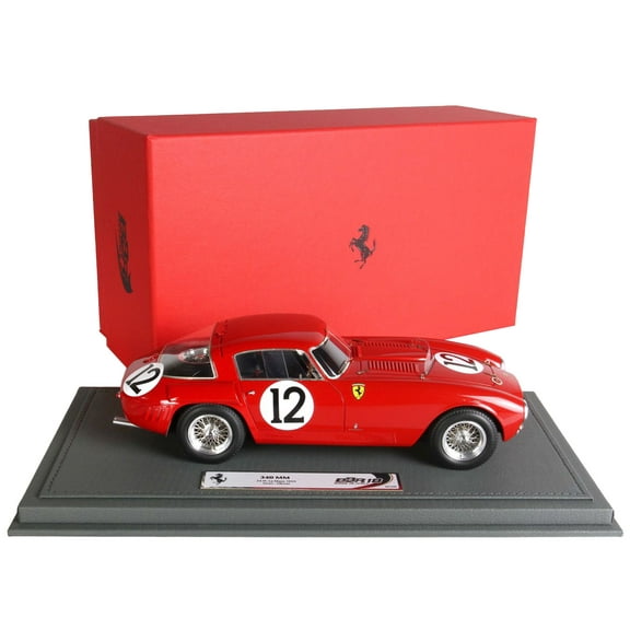 Ferrari 340 MM #12 Alberto Ascari - Luigi Villoresi "24 Hours of Le Mans" (1953) Ltd Ed to 250 pieces 1/18 Model Car by BBR