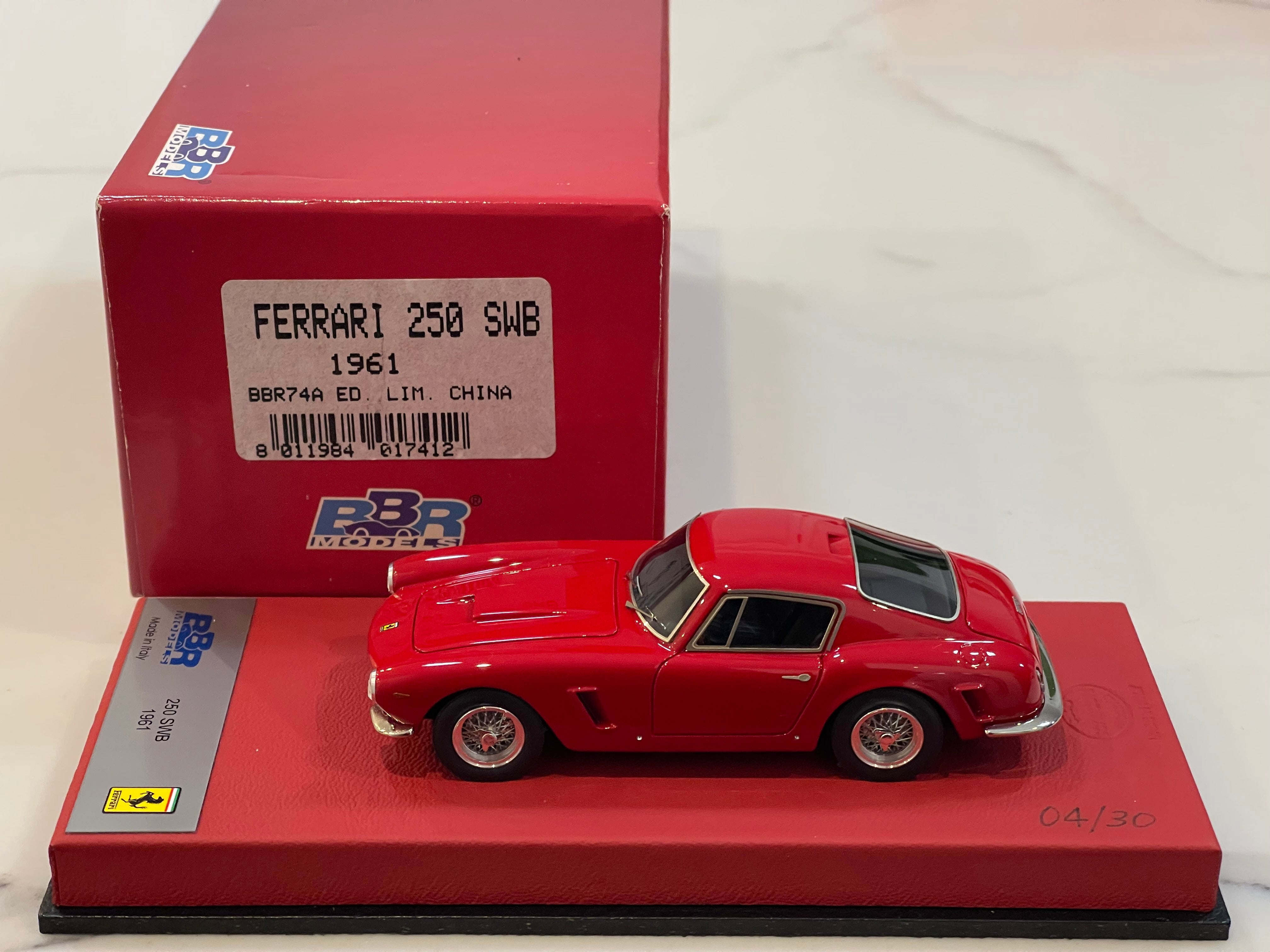 Boîte 1/43 Ferrari 250 Tour De France 1958 #164 - Modèle Métal Bang/Box, état Très Bon