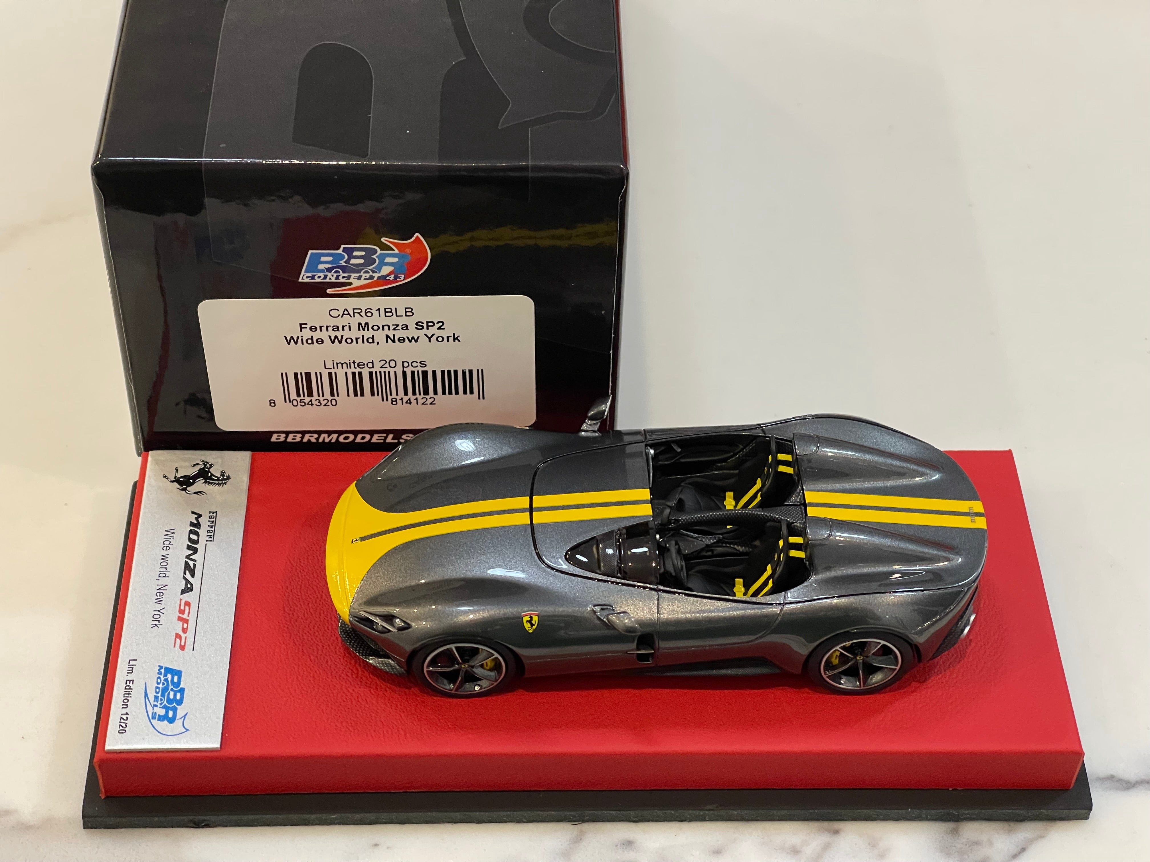BBR 1/43 Ferrari Monza SP2 2019 Grey CAR61BLB - Walmart.com