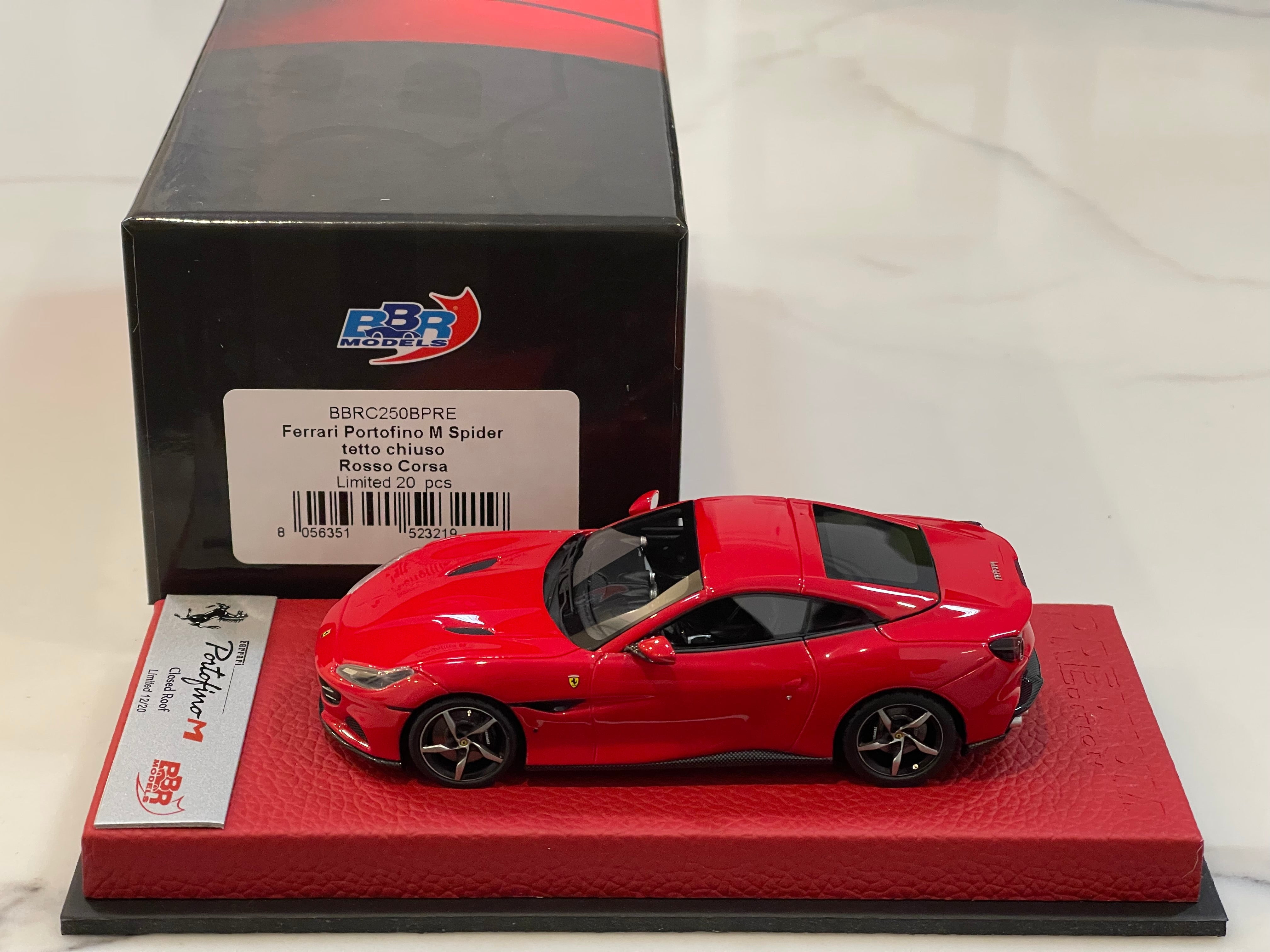ミニカー BBR Ferrari Portofino BBRC250A Ferrari Portofino M (Closed roof) Grigio Titanio