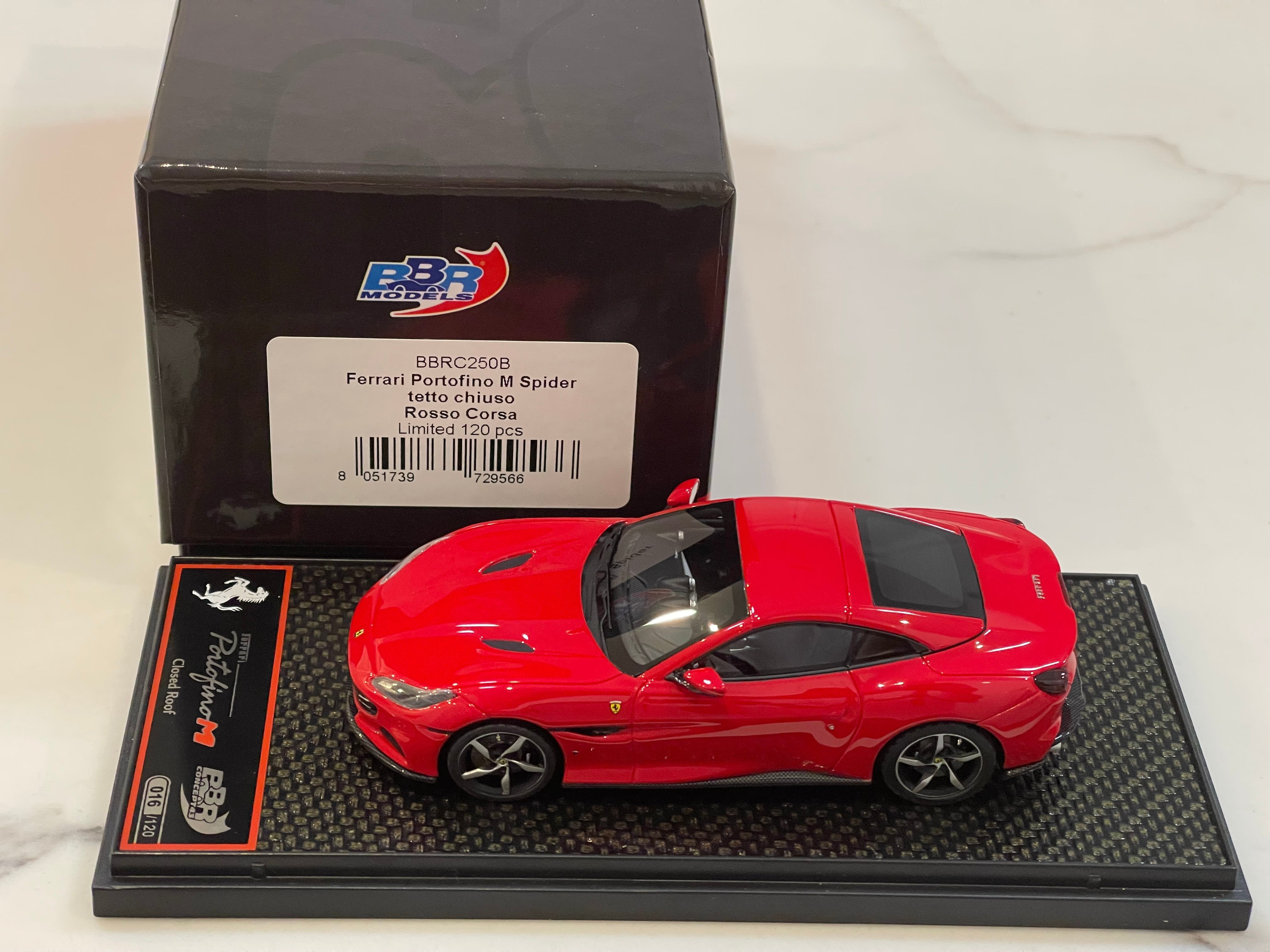 ミニカー BBR Ferrari Portofino BBRC250A Ferrari Portofino M (Closed roof) Grigio Titanio
