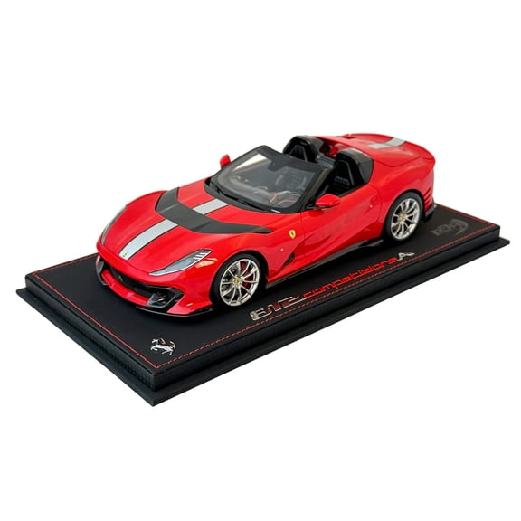 BBR Models 1:18 Ferrari 812 Competizione Aperta Spider Rosso Corsa - With Showcase