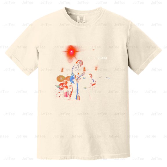 BBRB-016 Cream - Live Cream Music Album Cover Comfort Color T-Shirt Unisex, up to 4XL