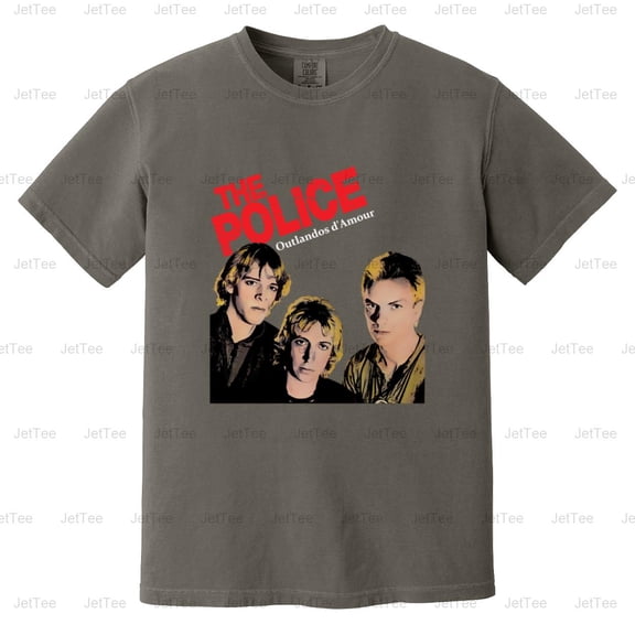 BBRB-022 - Outlandos D'Amour Music Album Cover Comfort Color T-Shirt Unisex, up to 4XL