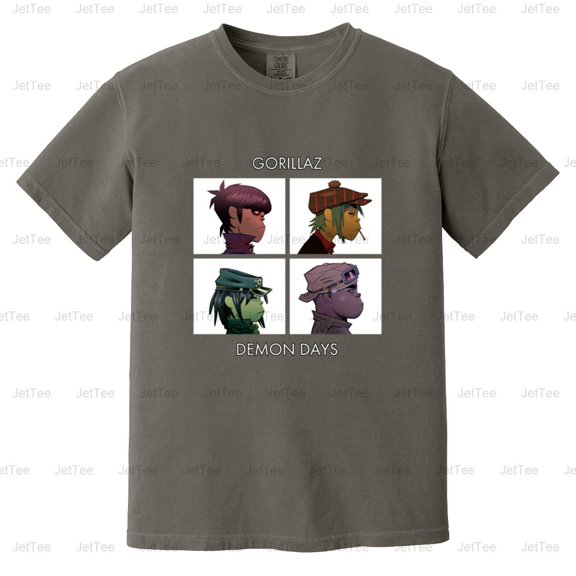 BBRB-081 Gorillaz - Demon Days Alternative Hip Hop Music Comfort Color T-Shirt Unisex, up to 4XL