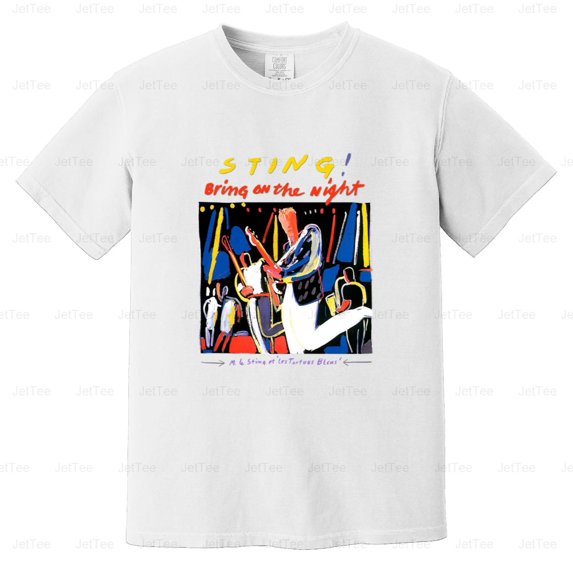 BBRB-085 Sting - Bring On The Night Pop Rock Music Comfort Color T-Shirt Unisex, up to 4XL
