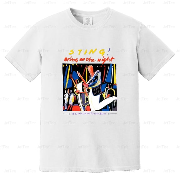 BBRB-085 Sting - Bring On The Night Pop Rock Music Comfort Color T-Shirt Unisex, up to 4XL