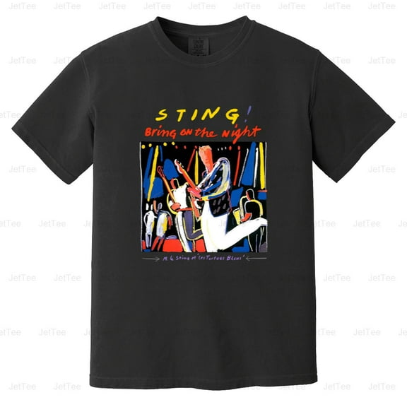 BBRB-085 Sting - Bring On The Night Pop Rock Music Comfort Color T-Shirt Unisex, up to 4XL