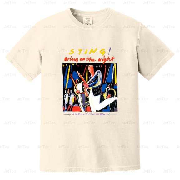 BBRB-085 Sting - Bring On The Night Pop Rock Music Comfort Color T-Shirt Unisex, up to 4XL