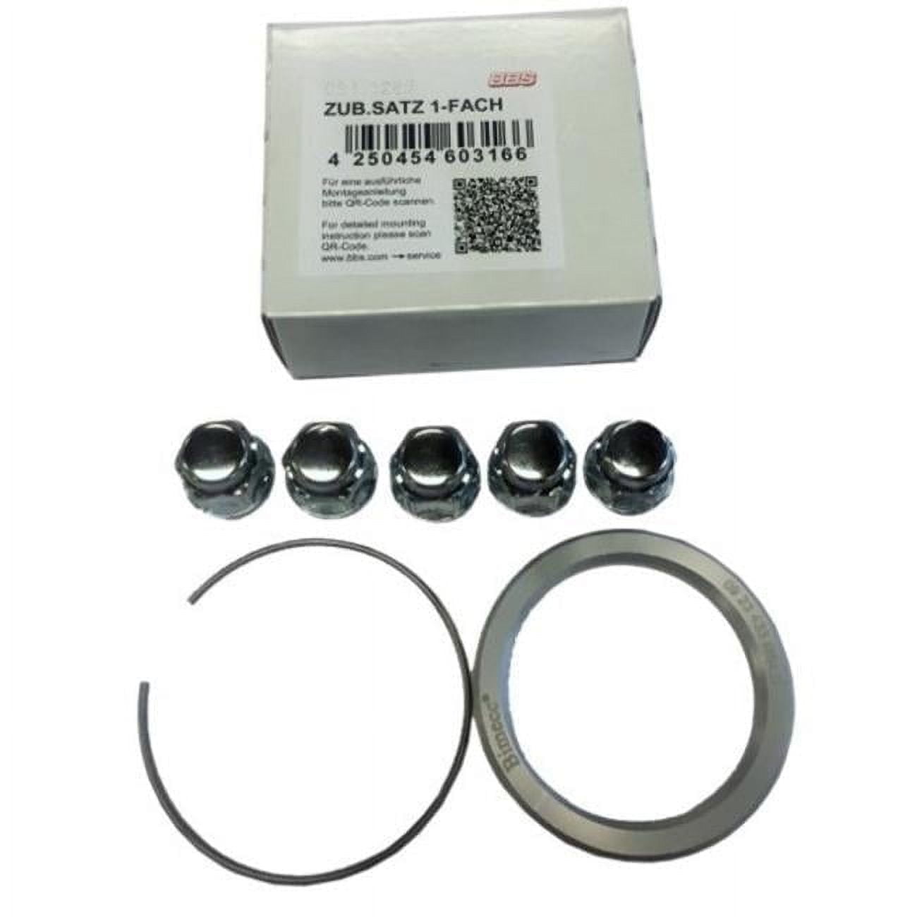 BBS 09.30.085 82 mm OD PFS Kit with 66.9 mm ID Ring, 82 mm Clip & Lug Nuts for Camaro & Corvette
