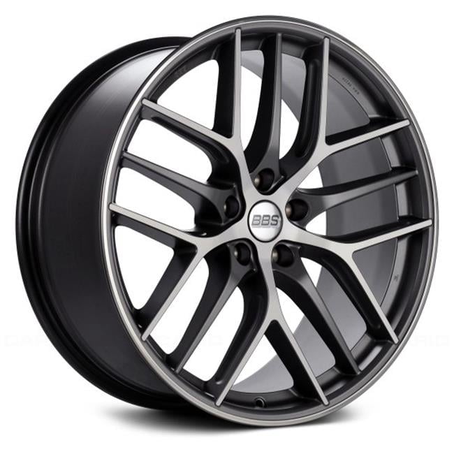 BBS CC-R 20x9.5 5x120 ET40 Satin Graphite Diamond Cut Polished Rim ...