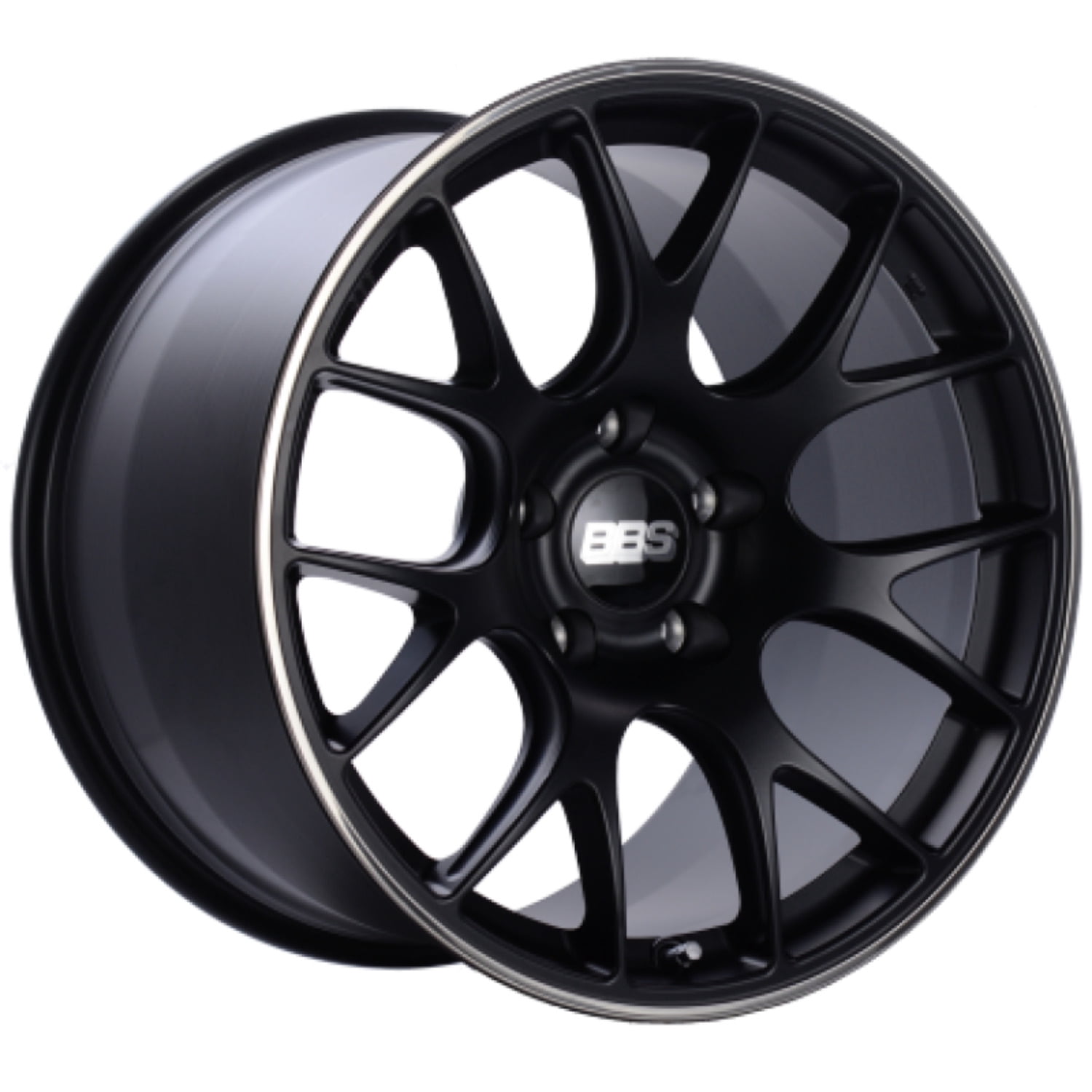 BBS CH-R 19x9.5 5x112 ET45 Satin Black Polished Rim Protector Wheel ...