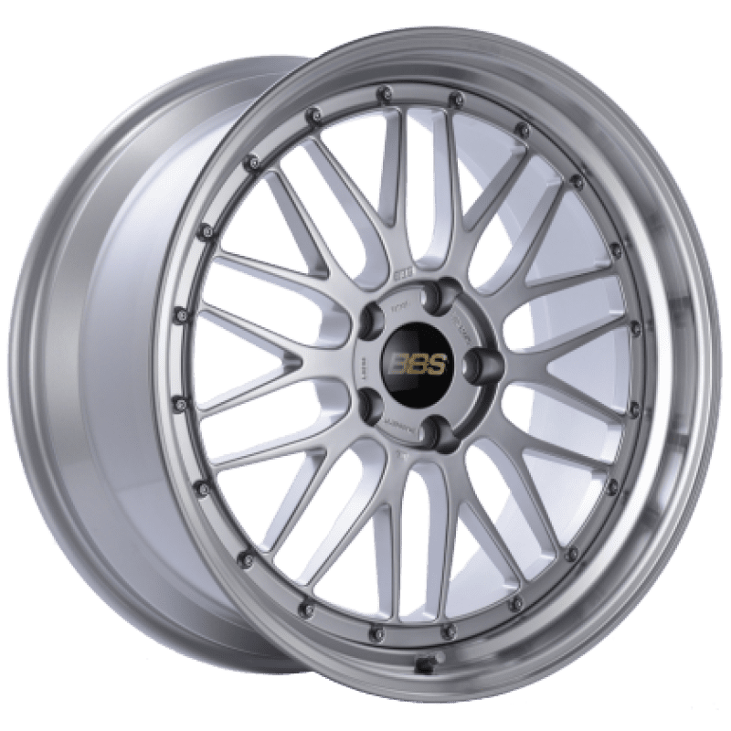 BBS LM 19x8.5 5x130 ET50 Diamond Silver Center Diamond Cut Lip Wheel - 71.6CB