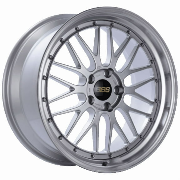 BBS LM 19x8.5 5x130 ET50 Diamond Silver Center Diamond Cut Lip Wheel - 71.6CB