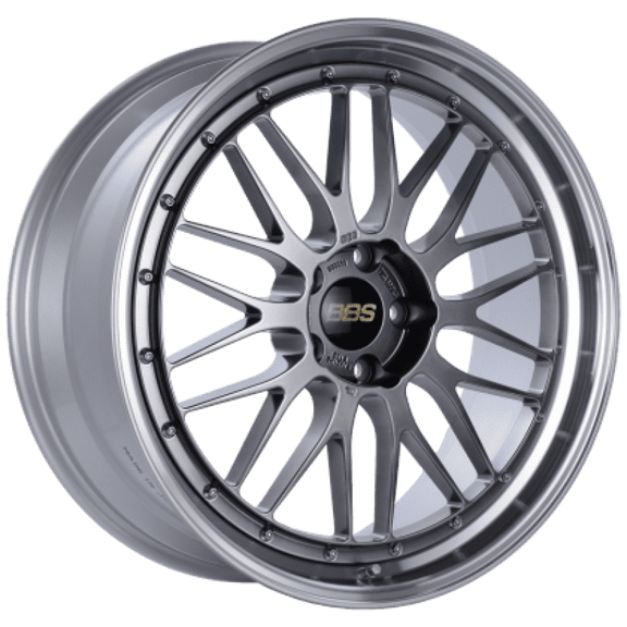 BBS LM 20x10.5 5x114.3 ET35 Diamond Black / Diamond Cut Lip Wheel PFS/Clip Required