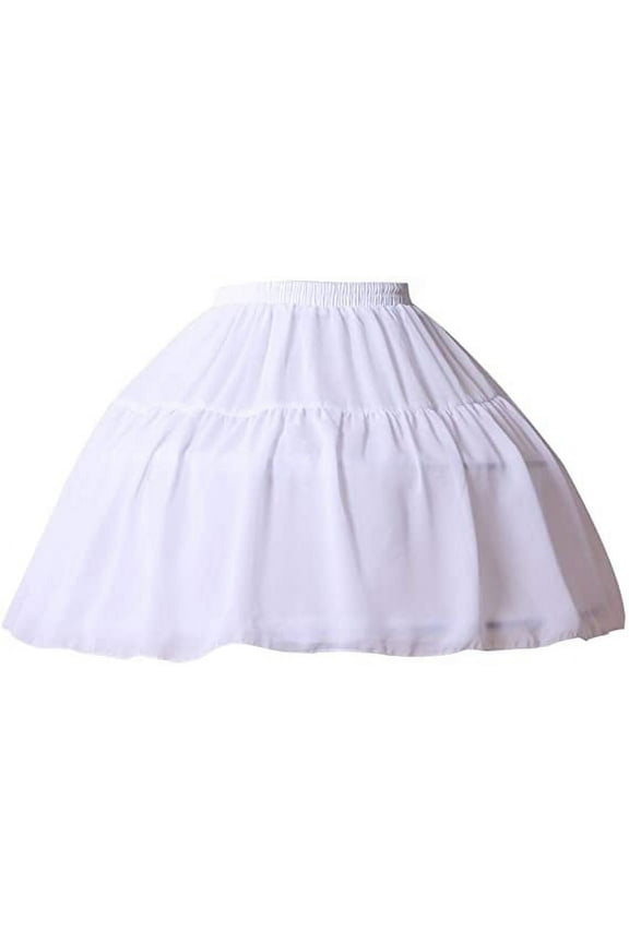 Elastic Waistband Chiffon Ball Gown Short Underskirt (Women's)
