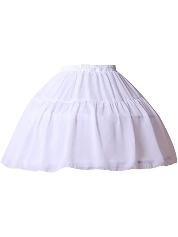 Elastic Waistband Chiffon Ball Gown Short Underskirt (Women's)
