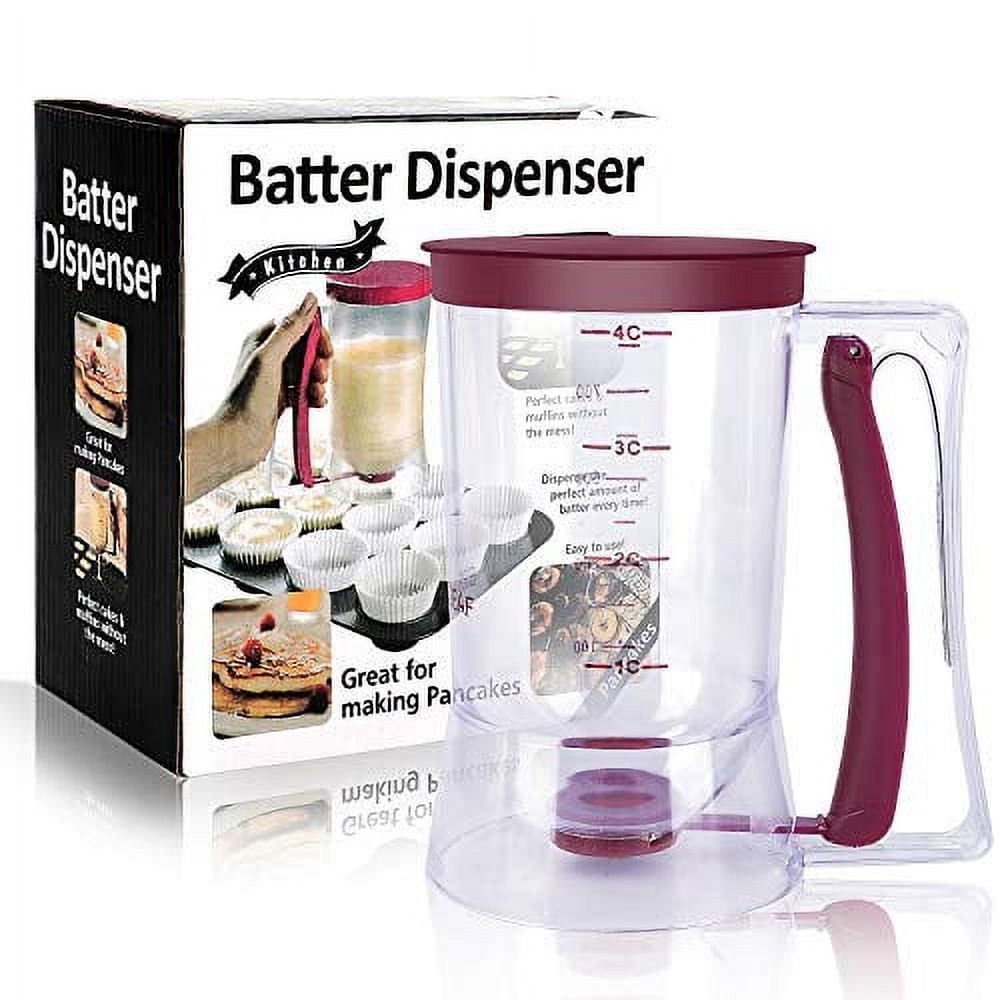 BBSTARZ Batter separator Cupcakes Pancakes Cookie Cake Waffles Batter  Dispenser cookie separator batter Cream Speratator Cup Measuring Baking  Tools (purple) 