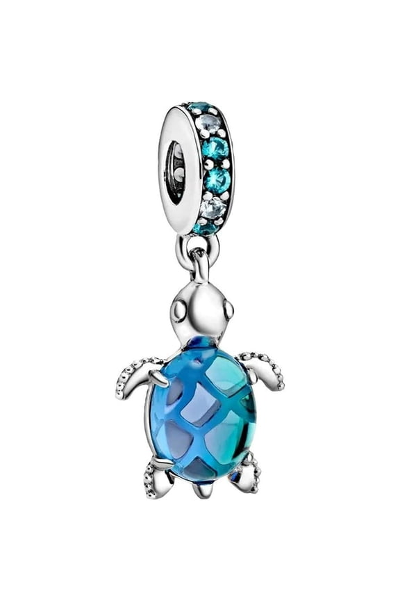 Ocean Blue Sea Turtle Charm