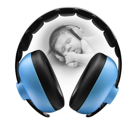 BBTKCARE Baby Ear Protection Noise Cancelling Headphones for Babies for 3 Months to 2 Years (Blue)