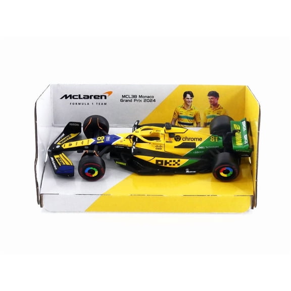 BBURAGO 1/43 - MCLAREN MCL38 - 2nd Monaco GP 2024 (O. Piastri)