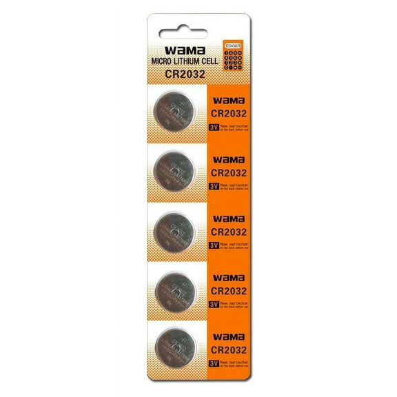 BBW CR2032 3V Lithium Coin Battery - 5 Pack