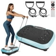 thumbnail image 1 of Vibration Fitness Exercise Machine Vibrating Full Body Shaker Workout Vibrate Stand Shake Board Sport Gym for Weight Loss Fat Burner for Women Men with Two Bands & Remote Blue Black, 1 of 14