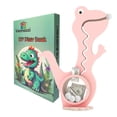 thumbnail image 1 of Heeneeso A3 Pink Wooden Dinosaur Piggy Bank Boalord for Clear Big Belly Animal Coin Bank for Toddler Real Money Toy Boys Kids Girls, 1 of 6