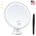 thumbnail image 1 of BBeauty Planet 20x Magnifying Lighted Makeup Mirror with 360° Rotation, Touch Sensor Control, Natural Daylight LED Light, Powerful Locking Suction Cup, Grooming, 1 of 8